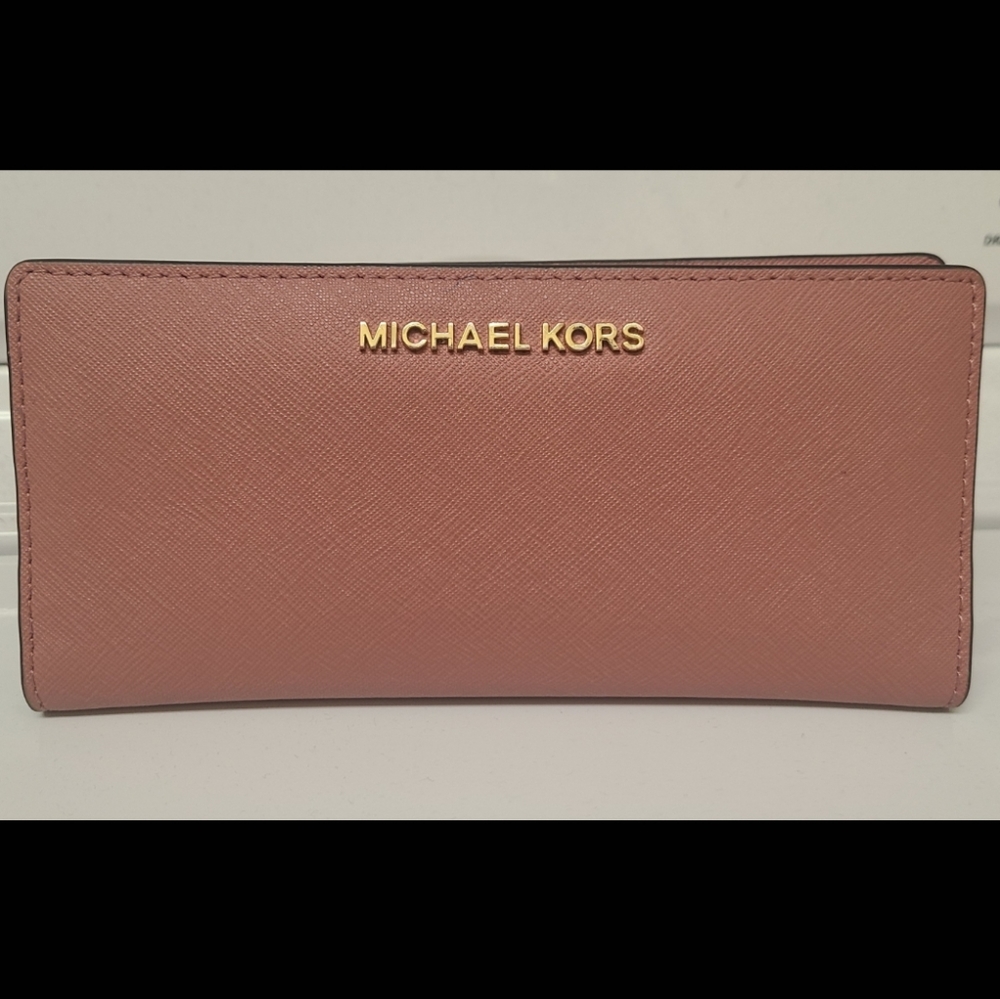 Michael Kors Rose Pink Jet Set Wallet